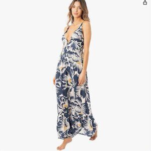 Maaji Delft Flowers Taylor Long Dress in Blue size Large